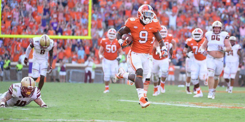 In a Rush: Tigers ride 27-point fourth quarter to win over Boston College