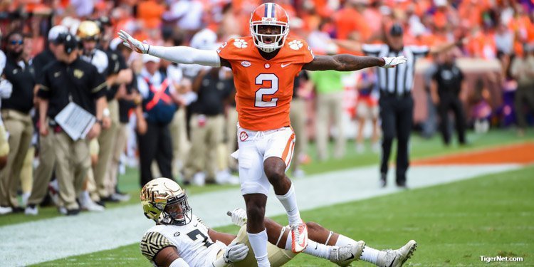 Clemson WR, DB out for Saturday