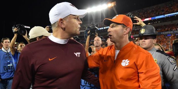 Virginia Tech coach Justin Fuente said this summer that the ACC Championship loss was one that lingered with him. (USA TODAY photo-Jasen Vinlove)