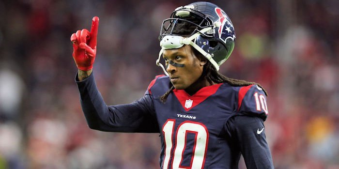 DeAndre Hopkins is expected to notch the most guaranteed money in a contract of any NFL receiver. (USA TODAY sports photo)