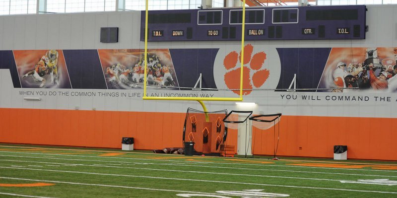 The indoor practice facility will host the kids camp this Saturday 