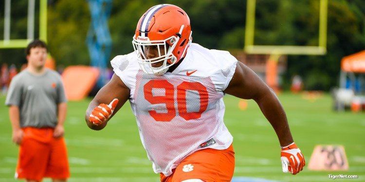 Dexter Lawrence is one of three Tiger d-linemen projected as future NFL stars.