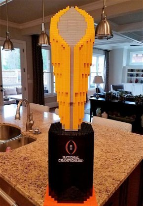 National Championship Trophy in Legos