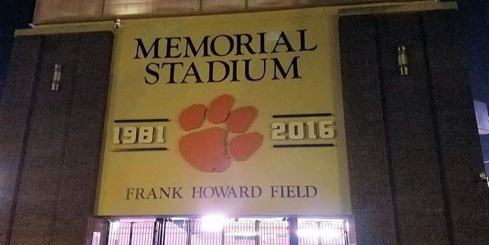 Photo: Clemson's new signage at Memorial Stadium