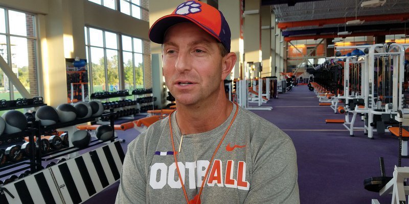 Swinney says Kelly Bryant was affected at one point. 