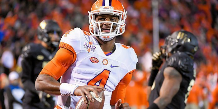 Watson helped Clemson win the 2016 National title