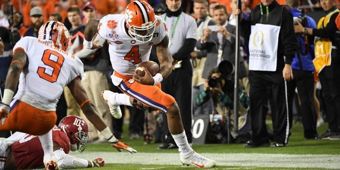 Clemson ranked No. 1 in Final AP Poll