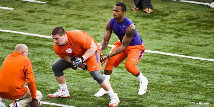 Official stats from Clemson's Pro Day