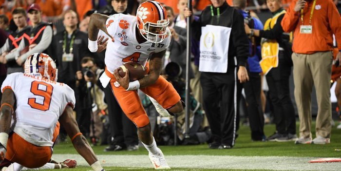 Clemson's offense ran 99 plays in the title game 