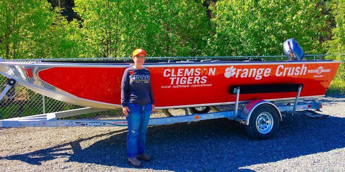  Sandra and the Clemson boat 