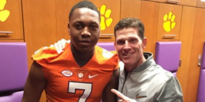 Clemson DE commit receives his All-American jersey