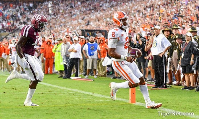 Bryant led Clemson in passing and rushing over Texas A&M and showed some potential to the pro prospects outlet.