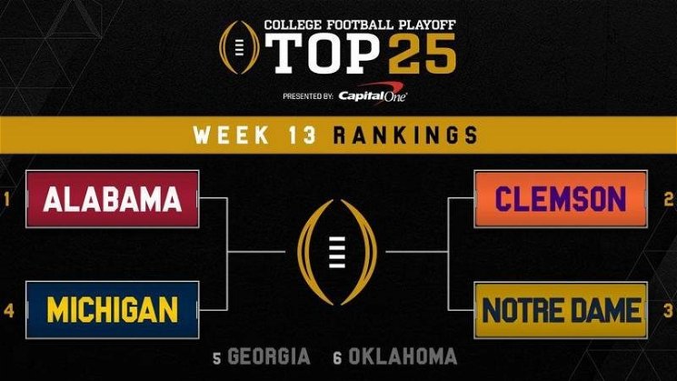 College Football Playoff Committee discussed flipping Alabama and Clemson