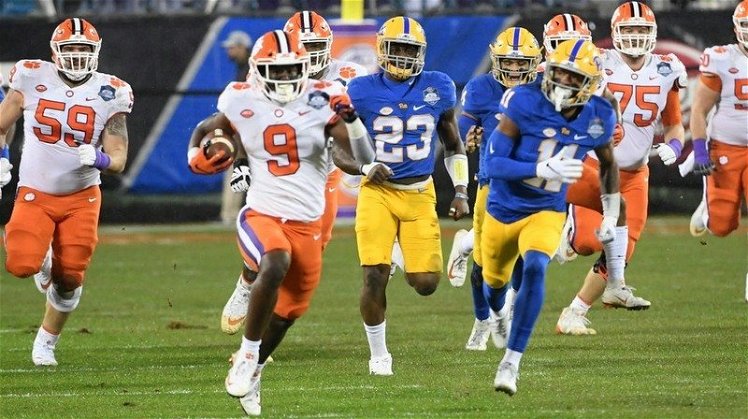 Etienne rushed for 150 yards and two touchdowns the last time he played Pitt.