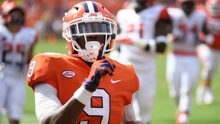 Travis Etienne has punched in a number of scores in an ultra-efficient Clemson red zone offense. 