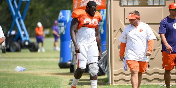 Richard suffered a knee injury in practice and Swinney hopes he can see some action in the opener.