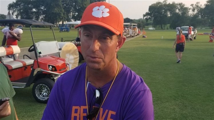 Tigers prep for Furman, Swinney excited to see QB competition play out