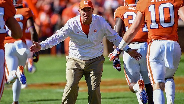 Swinney joked to his son that he could score 'tons of touchdowns' in this offense