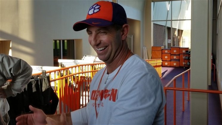 Monday practice insider: Swinney extremely happy as scrimmage looms