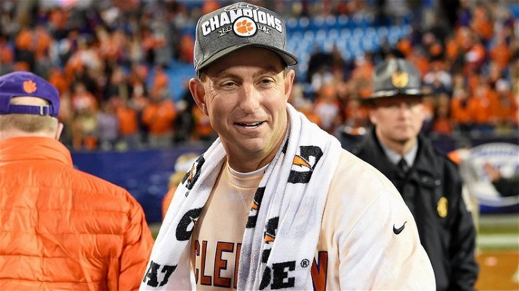 Dabo Swinney is a finalist for National Coach of the Year