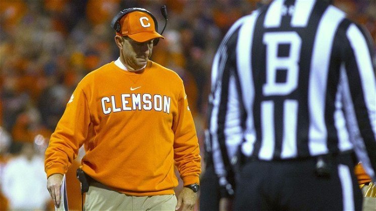 Disconcerting Signals? Swinney says Ferrell's butt roll turns into silly flag