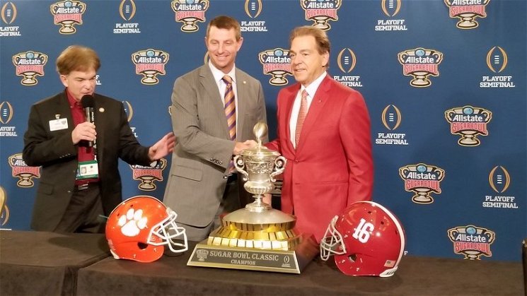 Clemson and Alabama met last year in the Sugar Bowl and need a win to renew the rivalry in the Bay Area.