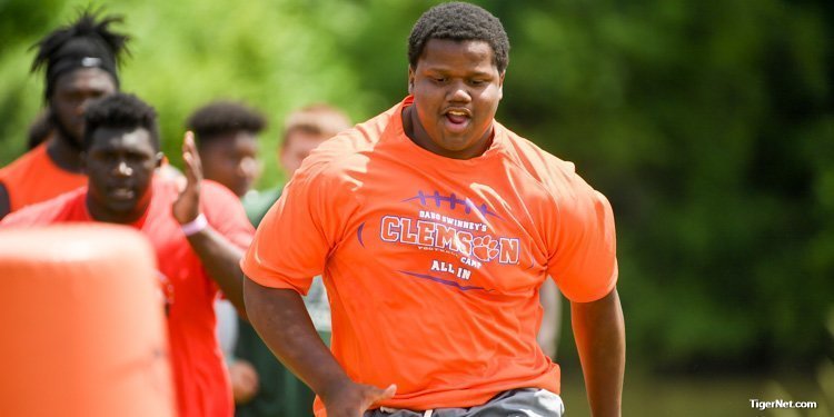 Davis was one of the standout prospects to visit for Clemson camp this June. 