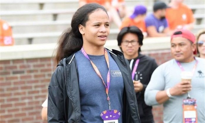 Zanders on a visit Saturday for Clemson's spring game. 
