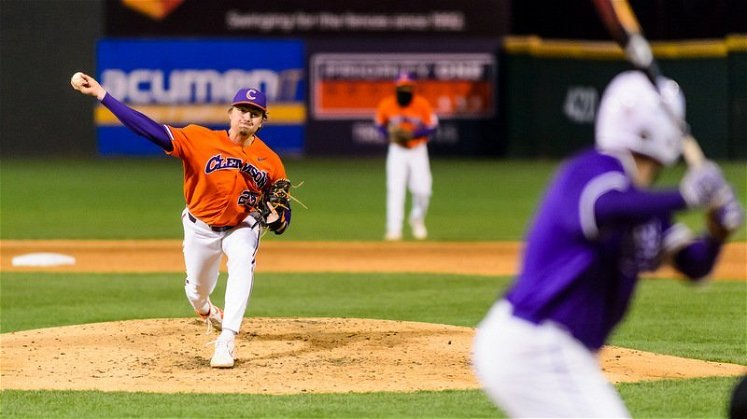 Jackson Lindley takes the hill for Clemson versus the ranked Chanticleers. 