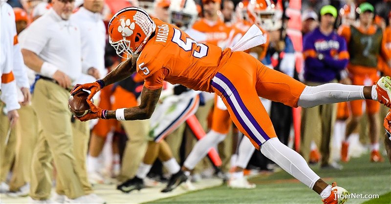 ACCCG Halftime Analysis: Tee Higgins owns the night as Tigers roll
