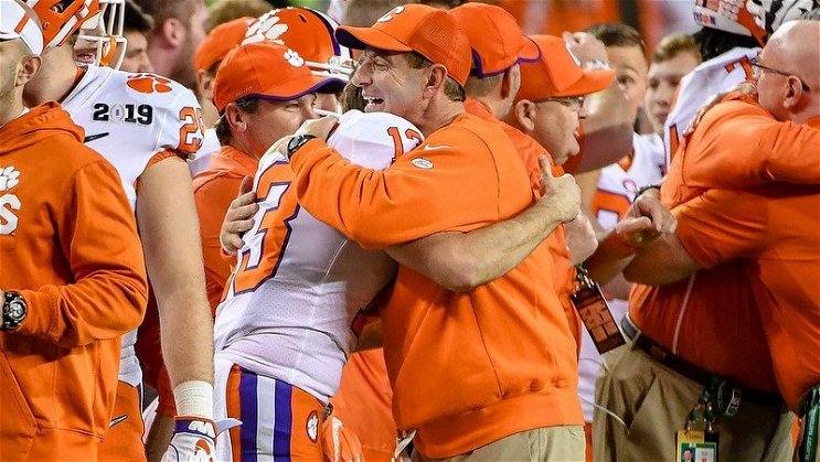 Always an emotional moment when players play their final home game at Clemson