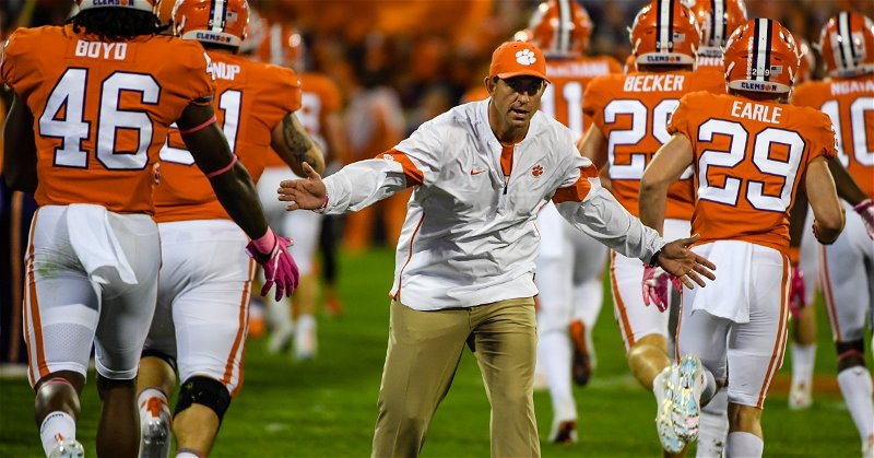 Dabo's warning: This team playing just as well as 2018 team and getting better
