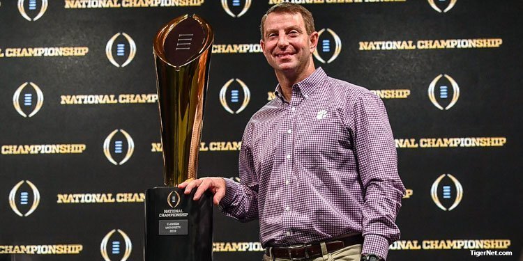 Is Clemson college football's newest dynasty? A tired but happy Swinney weighs in