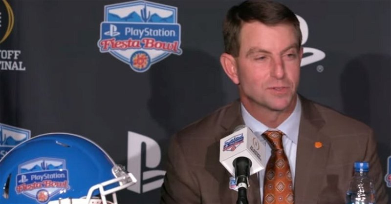 Swinney excited about the opportunity to play in the 2019 Fiesta Bowl 