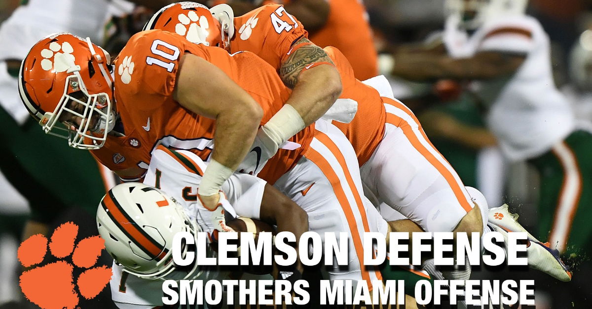 WATCH: Clemson defensive highlights vs. Miami | TigerNet