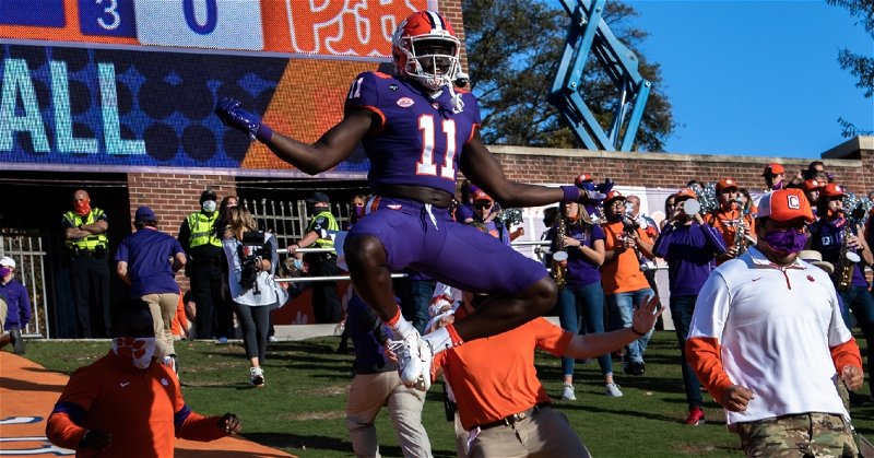 Clemson didn't quite leap like this but they did move up one spot in two ESPN rankings (ACC photo).