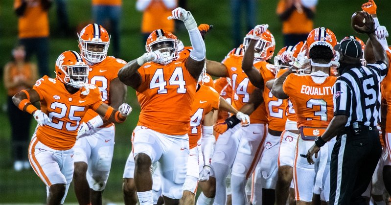 Clemson's defense has had plenty of success in forcing turnovers and responding to them. (ACC photo)