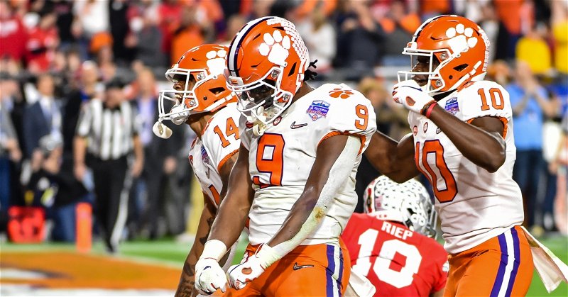 Clemson will return 2-time ACC Player of the Year Travis Etienne for the 2020 season.