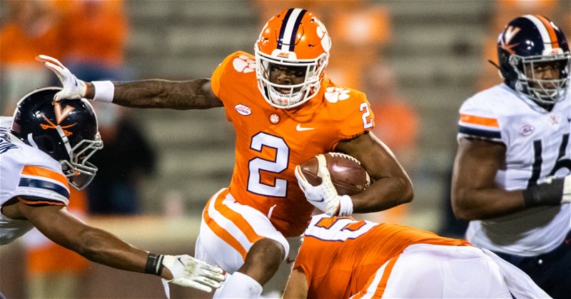 Frank Ladson looks to get back to being a healthy contributor in Clemson's offense (ACC photo). 