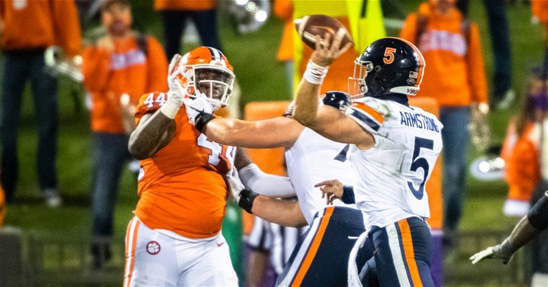 Clemson's defense is still highly-rated even after giving up 23 points Saturday. (Photo per ACC)