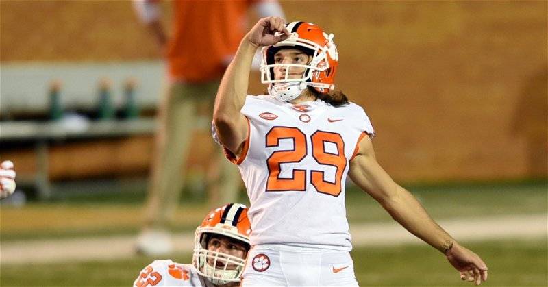 Clemson has a rare spot in the top-25 of a special teams metric this week (Photo per ACC).
