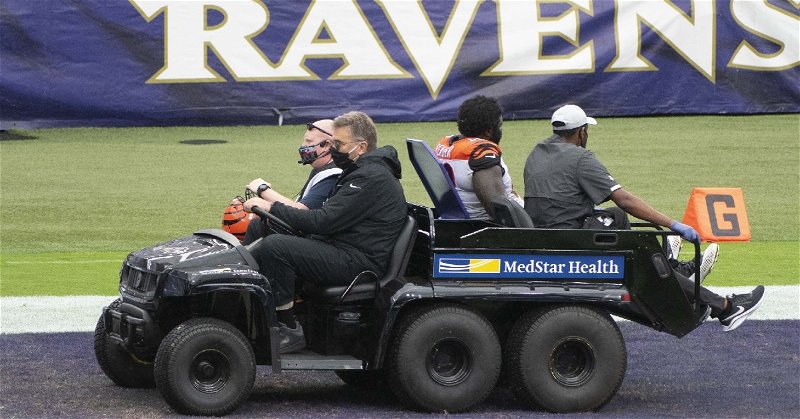 Reader was carted off the field on Sunday (Tommy Gilligan - USA Today Sports)