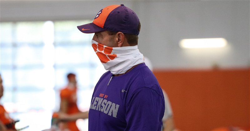 It's been a different lead-up to the opener and there are a few players out for some unspecified reasons. (File photo per Clemson athletics)