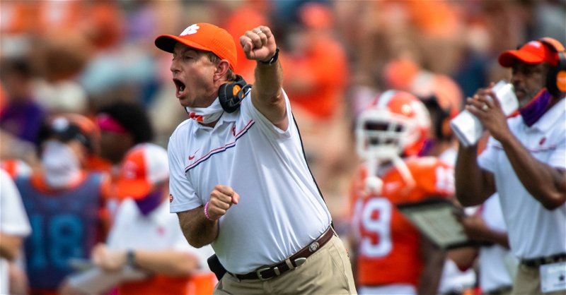 Sunday teleconference: Swinney and banged-up Tigers turn attention to BC
