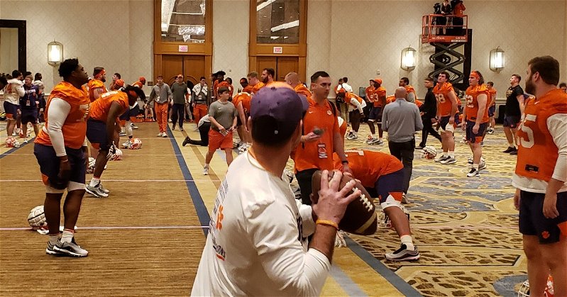 Dabo fires up the Roy Bus and drives it into a hotel ballroom