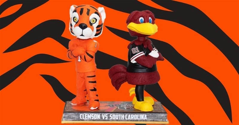 Limited Edition Clemson-South Carolina Rivalry Bobblehead released