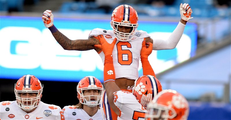 Clemson is tied for second best odds to win the next CFB title (ACC photo)