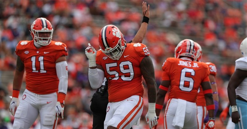 Clemson's defense might have something to say about being ranked No. 3. (ACC pic)