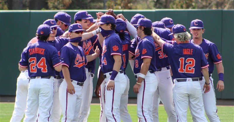 Clemson looks to keep momentum from a series win over No. 13 Virginia Tech (Clemson athletics photo). 