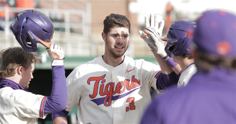 Grice sent two home runs well over the fence. (Clemson athletics photo)